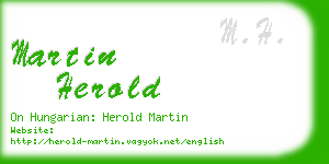 martin herold business card